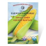 The Old Farmer's Almanac Heirloom Sweet Corn Seeds (Golden Bantam) - Approx 75 Seeds - Non-GMO, Open Pollinated, USA Origin