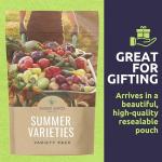 Organic Summer Seeds Variety Pack - 12 Individual Packs - 2026 Season - Basil, Tomatoes, Cucumber, Watermelon and More! for Indoor & Outdoor Planting (Non-GMO, Certified Organic)