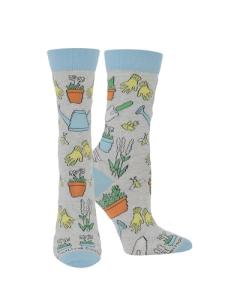 WHD Garden Tool Crew Socks for Women & Men | Ash Heather, Medium | 1-Pack