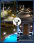 Kaxiida Waterproof Solar Spot Lights - Pack of 6