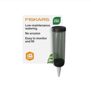 Fiskars LifeWell Watering Spike for Indoor Plants – Self-Watering Device with Transparent Reservoir, Porous Ceramic Cone, UV-Resistant & Recycled Plastic, 11.75 oz