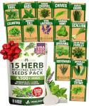 15 Heirloom Culinary Herb Seeds - Non-GMO