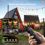 Addlon 54 FT Waterproof Solar String Lights