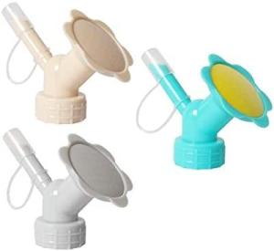 3Pcs Bottle Cap Sprinkler, Plastic Dual Head Bottle Watering Spout, Bottle Watering Spout Bonsai Watering Can for Indoor Seedlings Plant, Garden Tool