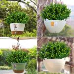 Lnoicy Artificial Greenery Plants Outdoor UV Resistant Fake Plants Boxwood Shrubs Grass,20 Bundles for Farmhouse Home Garden Office Patio Backyard Wedding and Indoor Outdoor Decoration