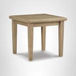 Signature Design by Ashley Gerianne Outdoor Square End Table with Slatting Styling and 5-Step Finishing Process, Eucalyptus Wood Frame, 22" High, Grayish Brown