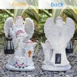 KPFCJSDJ Angel Solar Lights Outdoor Garden, Angel Garden Statues Outdoor - Angel Statue for Patio, Lawn Or Garden Decor