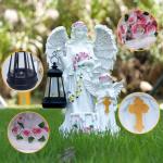KPFCJSDJ Angel Solar Lights Outdoor Garden, Angel Garden Statues Outdoor - Angel Statue for Patio, Lawn Or Garden Decor