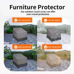 Easy-Going Outdoor Chair Cover Waterproof, Heavy Duty Patio Chair Cover, Windproof Outdoor Furniture Cover with Air Vent (2 Pack-33.5Wx31.5Dx36H inch, Gray/Dark Gray)