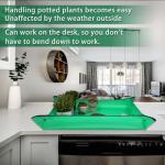 26.8" x 26.8" Plant Repotting Mat Waterproof Transplanting Mat Indoor Succulent Potting Mat Portable Gardening Watering mat Square and Foldable Garden mat