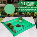 26.8" x 26.8" Plant Repotting Mat Waterproof Transplanting Mat Indoor Succulent Potting Mat Portable Gardening Watering mat Square and Foldable Garden mat