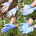 Nimalpal 6 Pairs Gardening Gloves for Women and Men Breathable Work Garden Gloves
