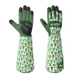 Schwer Gardening Gloves for Women, Rose Pruning Gloves with Forearm Protection, Breathable and Comfortable Thorn Proof Garden Glove with Touch Screen for Yard & Outdoor Work (Large 1 pair)