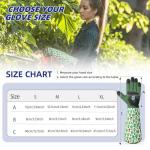 Schwer Gardening Gloves for Women, Rose Pruning Gloves with Forearm Protection, Breathable and Comfortable Thorn Proof Garden Glove with Touch Screen for Yard & Outdoor Work (Large 1 pair)