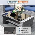 Wisteria Lane 4-Piece Wicker Patio Furniture Set