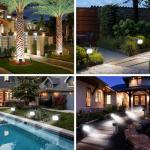 Nipify Waterproof Solar Motion Sensor Spot Lights