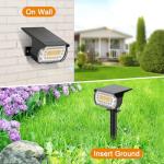 LANSOW 8-Pack Solar Spot Lights for Garden