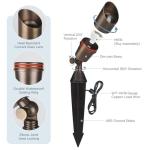 Brass LED Landscape Spotlights - 12 Pack