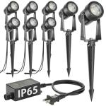 SUNTHIN Low Voltage Outdoor Landscape Spotlights (8 Pack)