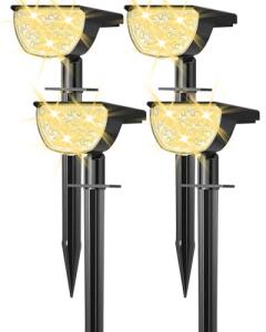 Solar Spot Lights for Yard and Garden (4 Pack)