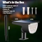 Solar Spot Lights for Yard and Garden (4 Pack)