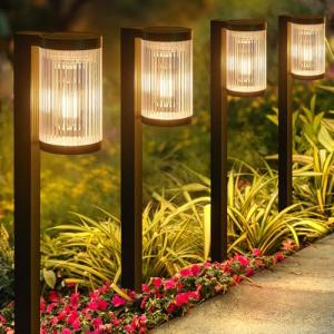 Bright Solar Garden Lights - 6 Pack, Waterproof