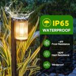 Bright Solar Garden Lights - 6 Pack, Waterproof