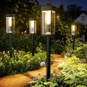 Bright Solar Garden Pathway Lights - 8 Pack