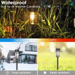 8-Pack Waterproof Solar Pathway Lights for Gardens