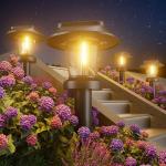 8-Pack Solar Pathway Lights for Outdoors
