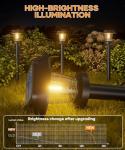 8-Pack Solar Pathway Lights for Outdoors