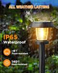8-Pack Solar Pathway Lights for Outdoors