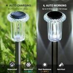 Solar LED Pathway Lights for Outdoors - 10 Pack