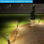 LEONLITE 12-Pack Low Voltage Path Lights, 3W LED Landscape Pathway Lights, Outdoor Landscape Lighting for Driveway, Garden, Aluminum, 12-24V AC/DC, ETL Listed, IP65 Waterproof, 3000K Warm White, Black