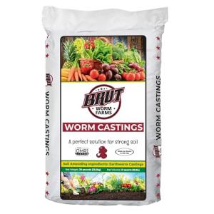 Brut Organic Worm Castings – 30 Lb Garden Boost