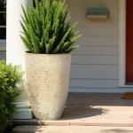 Set of 2 Tall Round 9 Gallon Planters