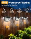 Aootek Solar Motion Sensor Lights - 4 Pack