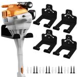 ZGJWJYUU Garage Organization Storage Trimmer Rack, Garden Power Tool Hanger for Grass Trimmer, Hedge Trimmer, Garden Tools, Heavy Duty Weed Whackers Holder Wall Mounted Tool Organizer, 4 Packs