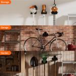ZGJWJYUU Garage Organization Storage Trimmer Rack, Garden Power Tool Hanger for Grass Trimmer, Hedge Trimmer, Garden Tools, Heavy Duty Weed Whackers Holder Wall Mounted Tool Organizer, 4 Packs