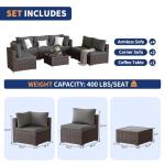 VONZOY 7-Piece All-Weather Patio Furniture Set
