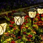 GIGALUMI Solar LED Pathway Lights - Set of 6
