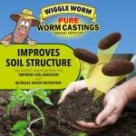 Wiggle Worm Organic Worm Castings Fertilizer, 30 lbs