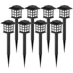 GIGALUMI 8-Pack Waterproof Solar Outdoor Lights