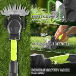 3-in-1 Cordless Hedge Trimmer: 13ft Reach & Adjustable Pole Hedge Trimmer - Lightweight with Dual Batteries - Grass Shears for Women Seniors - Garden Lawn Shrub Pruning Tool