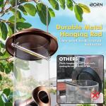 Copper Finish Hanging Bird Feeder for Outdoors
