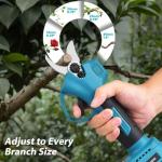 Clownya 4-in-1 Cordless Pole saw Pruning Set, Electric Pruning Shears & 6 Inch pole saws for tree trimming with 8ft Max Extension Pole, Two 20V 2.0Ah Batteries, Electric Pole Saw Tree Trimming Kit