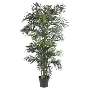 6.5FT Artificial Golden Cane Palm Tree with Planter