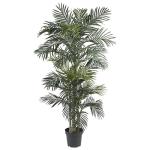 6.5FT Artificial Golden Cane Palm Tree with Planter