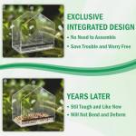 Squirrel-Proof Acrylic Window Bird Feeder with Suction Cups