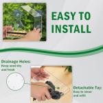 Squirrel-Proof Acrylic Window Bird Feeder with Suction Cups